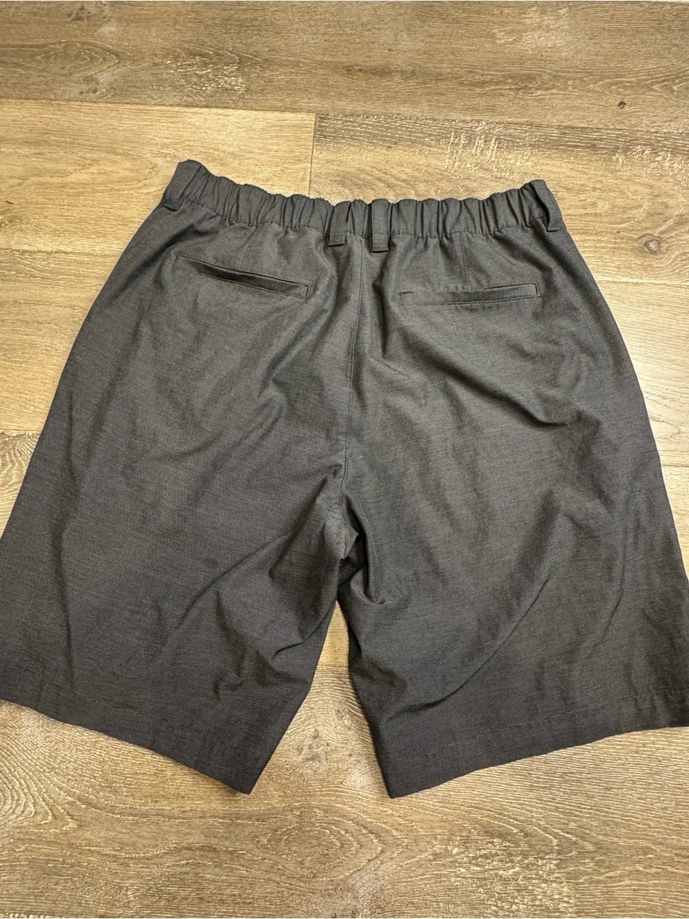 Banana Republic Charcoal Gray Flat-Front Shorts 1078